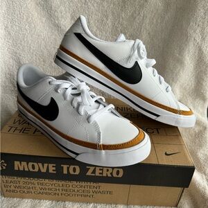 Nike White and Black court legacy sneakers